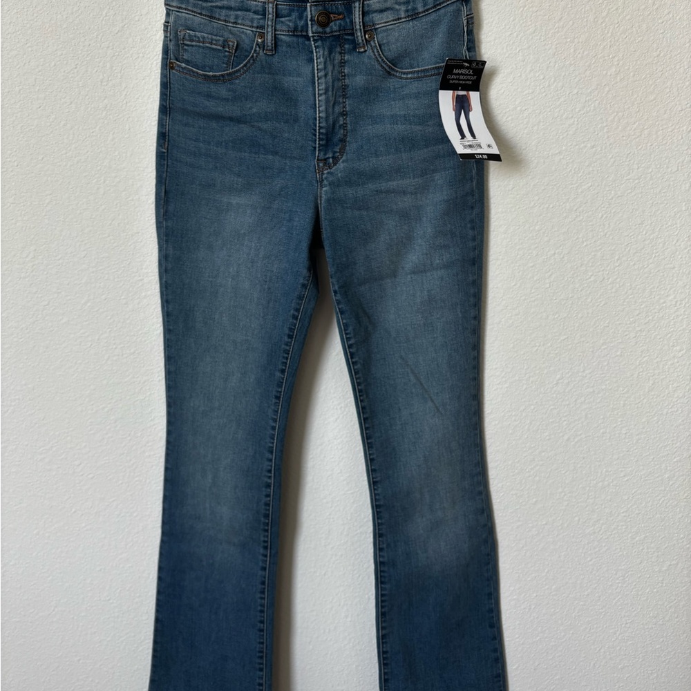 Sofia by Sofia Vergara Blue Boot Cut Jeans Medium Wash Marisol
